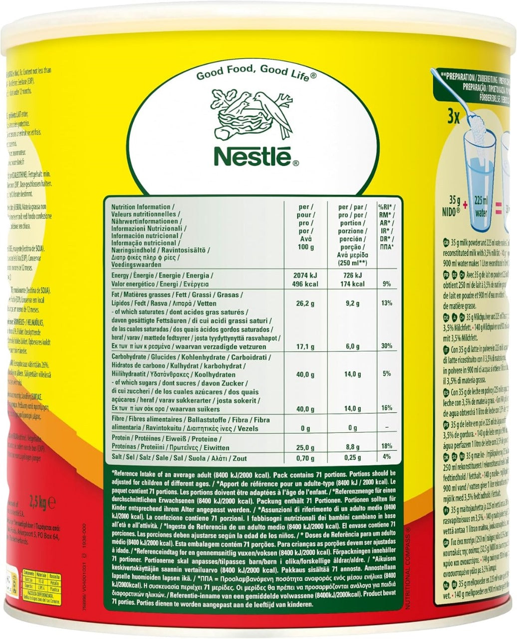 Nestle Nido 2.5kg